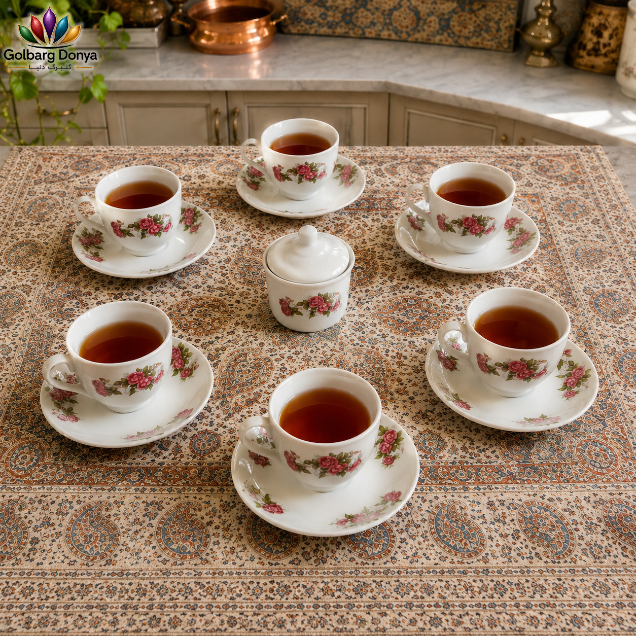 سرویس چایی خوری ۱۴ پارچه