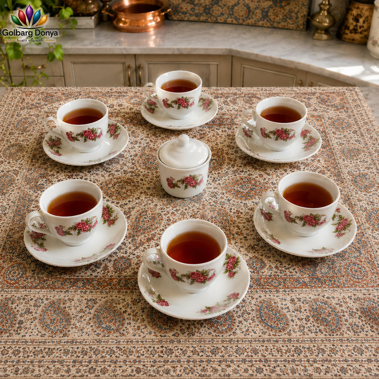 سرویس چای خوری ۱۴ پارچه
